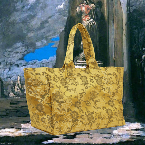 Powderham Damask Double Jacquard Picture Bag