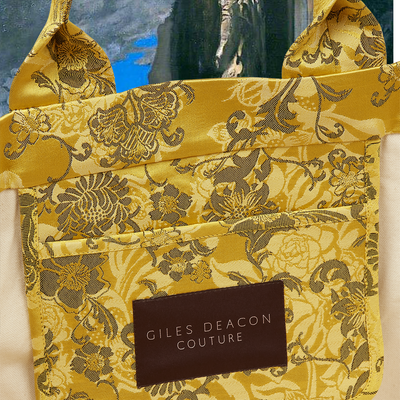 Load image into Gallery viewer, Powderham Damask Double Jacquard Picture Bag
