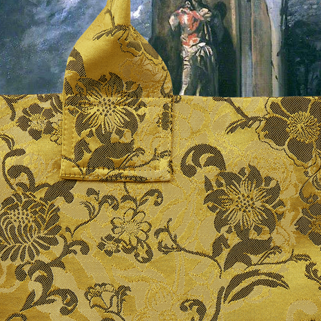 Powderham Damask Double Jacquard Picture Bag