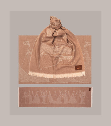 "Apothecary" Lambswool Scarf, Giles Deacon x Joshua Ellis