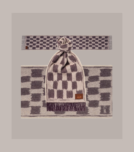 “Tudor Wall" Cashmere Scarf </br> Giles Deacon x Joshua Ellis