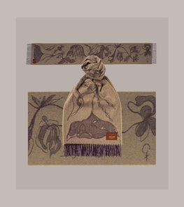 “Wild Yarrow" Cashmere Scarf </br> Giles Deacon x Joshua Ellis