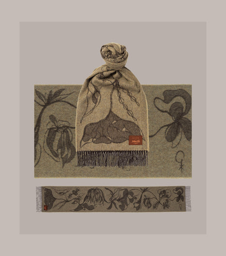 "Wild Yarrow" Cashmere Scarf, Giles Deacon x Joshua Ellis
