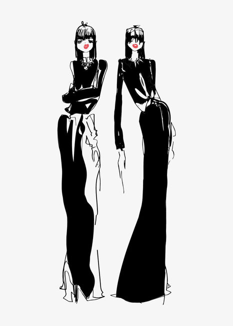 "Twilight Girls" screenprint