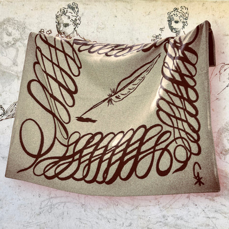 “Calamus” lambswool cashmere blanket </br> Giles Deacon x Peter Reed