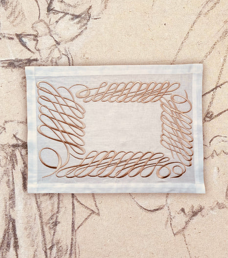 “Love Scroll” tablemat </br> Giles Deacon x Peter Reed