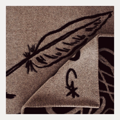 “Calamus” lambswool cashmere blanket </br> Giles Deacon x Peter Reed